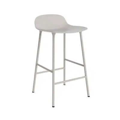 Normann Copenhagen - Form Barstol H65 Steel/Warm Grey