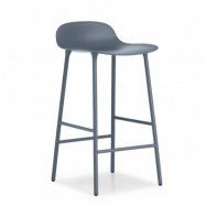Normann Copenhagen Form Chair barstol metallben blå