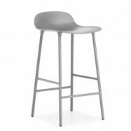 Normann Copenhagen Form Chair barstol metallben grå