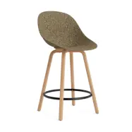 Normann Copenhagen Mat Bar Chair barstol 65 cm Seaweed-beech-black steel