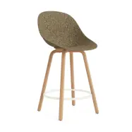 Normann Copenhagen Mat Bar Chair barstol 65 cm Seaweed-beech-cream steel