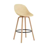 Normann Copenhagen Mat Bar Chair barstol 75 cm Hemp-beech-black steel