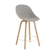 Normann Copenhagen Mat Bar Chair barstol framsideklädd 65 cm Remix 133-hemp-beech-cream steel