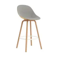 Normann Copenhagen Mat Bar Chair barstol framsideklädd 75 cm Remix 133-hemp-beech-cream steel
