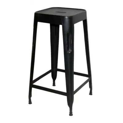 TRADEMARK LIVING barstol - antiksvart järn