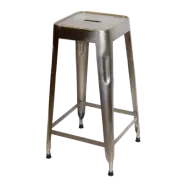 TRADEMARK LIVING barstol - gl&auml;nsande j&auml;rn