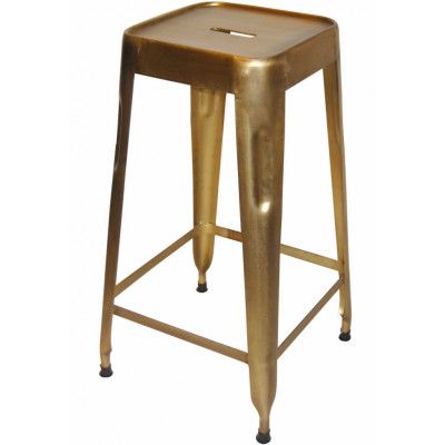 TRADEMARK LIVING barstol - mässingsfärgat järn