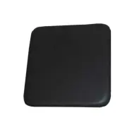 TRADEMARK LIVING sittdyna - &auml;kta svart l&auml;der, passar till barstol