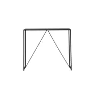 VENTURE DESIGN Brea bar bord, rektangulärt - svart MDF och svart stål (120x60)
