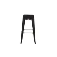 VENTURE DESIGN Tempe barstol, med fotstöd - mattsvart stål