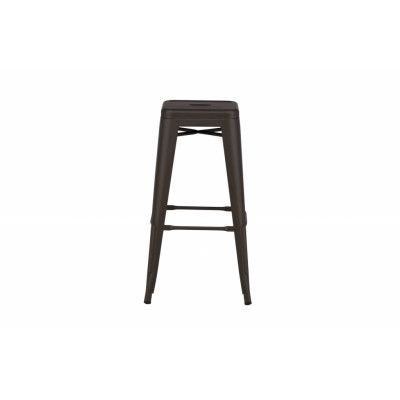 VENTURE DESIGN Tempe barstol, med fotstöd - mörkgrått stål