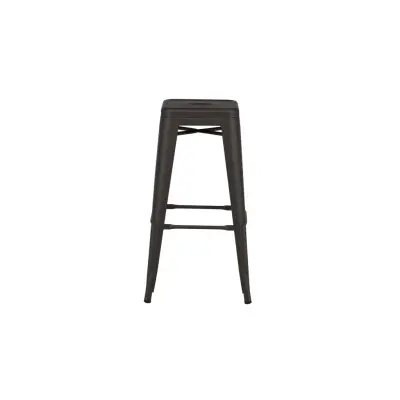 VENTURE DESIGN Tempe barstol, med fotstöd - mörkgrått stål