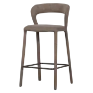 WOOOD Noble Barstol Taupe