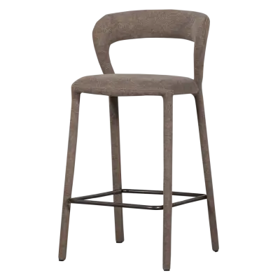 WOOOD Noble Barstol Taupe