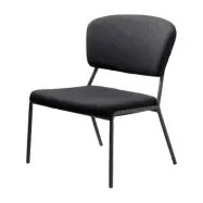 Brantford fåtölj - grå polyester och metall