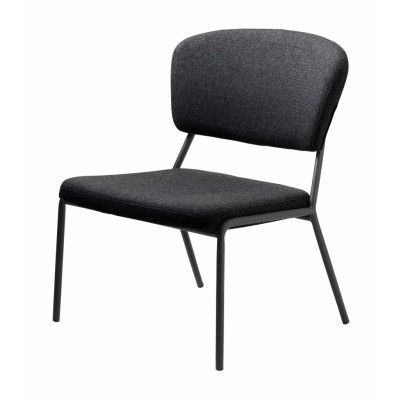 Brantford fåtölj - grå polyester och metall