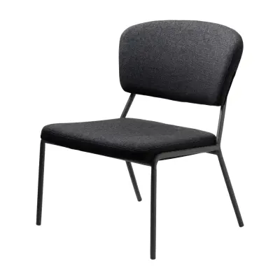 Brantford fåtölj - grå polyester och metall