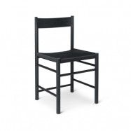 Brdr. Krüger F-Stol stol svart ask, svart snörsits
