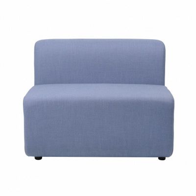 BROSTE COPENHAGEN Lagoon Modul Stol - Ljusblått Tyg