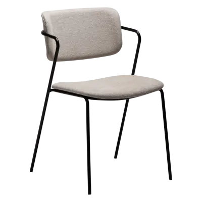 DAN-FORM ZED Stol Kashmir bouclétyg med svarta ben