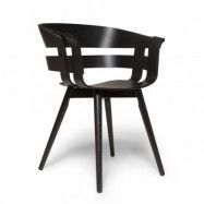 Design House Stockholm Wick Chair stol svart-svarta askben