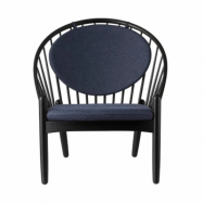 FDB Møbler J166 Jørna stol Black painted oak-dark blue