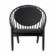 FDB Møbler J166 Jørna stol Black painted oak-dark grey
