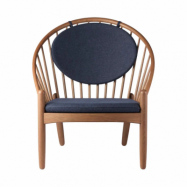 FDB Møbler J166 Jørna stol Smoked oak-dark blue