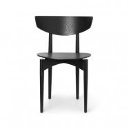 Ferm Living Herman Stol black, svartlackade askben