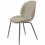 GUBI Beetle dining chair front upholstered conic base New Beige-Light Bouclé 008