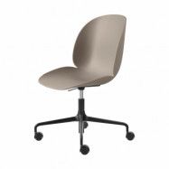 GUBI Beetle Meeting Chair kontorsstol New beige-black