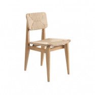GUBI C-Chair stol oak oiled, naturflätad sits&rygg