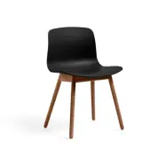HAY About a Chair 12 stol Black-valnötsstativ