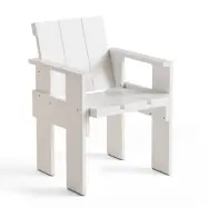 HAY Crate Dining Chair karmstol lackad furu White