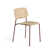HAY Soft Edge 10 stol Oak-fall red stålstativ