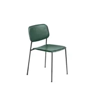 HAY Soft Edge 45 stol hunter, svart stålstativ