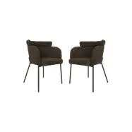 HSM COLLECTION Dining Chair Luca S/2 Espresso 57*60*81