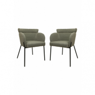 HSM COLLECTION Dining Chair Luca S/2 Light Grey 57*60*81