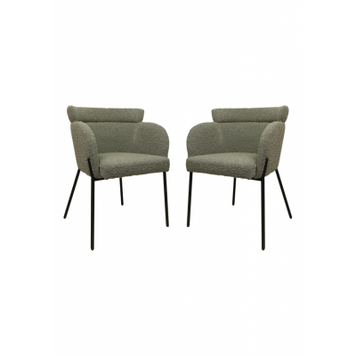 HSM COLLECTION Dining Chair Luca S/2 Light Grey 57*60*81