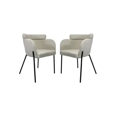 HSM COLLECTION Dining Chair Luca S/2 White 57*60*81