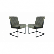 HSM COLLECTION Dining Chair Texas S/2 Yacht Army green(14) 55*50*85