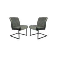 HSM COLLECTION Dining Chair Texas S/2 Yacht Army green(14) 55*50*85