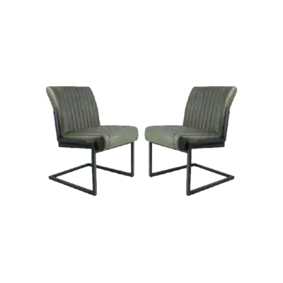 HSM COLLECTION Dining Chair Texas S/2 Yacht Army green(14) 55*50*85