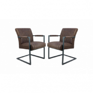 HSM COLLECTION Dining Chair Texas s/2 Yacht Espresso(123) 55*50*85