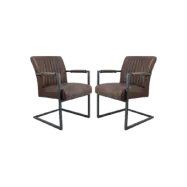 HSM COLLECTION Dining Chair Texas s/2 Yacht Espresso(123) 55*50*85