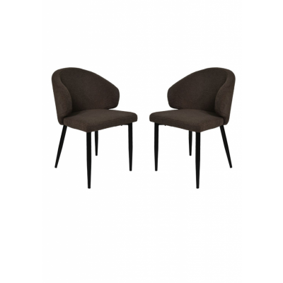 HSM COLLECTION Dining Chair Yuna S/2 Espresso 60*54*82.5