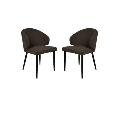 HSM COLLECTION Dining Chair Yuna S/2 Espresso 60*54*82.5