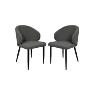 HSM COLLECTION Dining Chair Yuna S/2 Grey 60*54*82.5