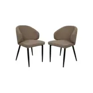 HSM COLLECTION Dining Chair Yuna S/2 Taupe 60*54*82.5