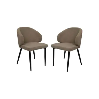 HSM COLLECTION Dining Chair Yuna S/2 Taupe 60*54*82.5